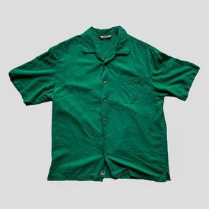 Vintage "Paradise Collection" Emerald Short-Sleeve Summer T-shirt, Mens, Medium
